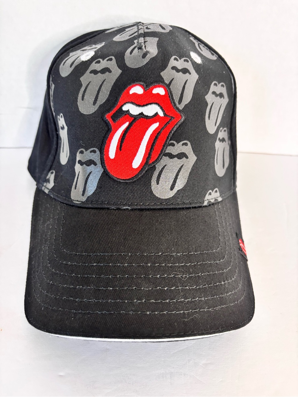 The Rolling Stones Concepts One Vintage Ball Cap with Red Tongue Logo